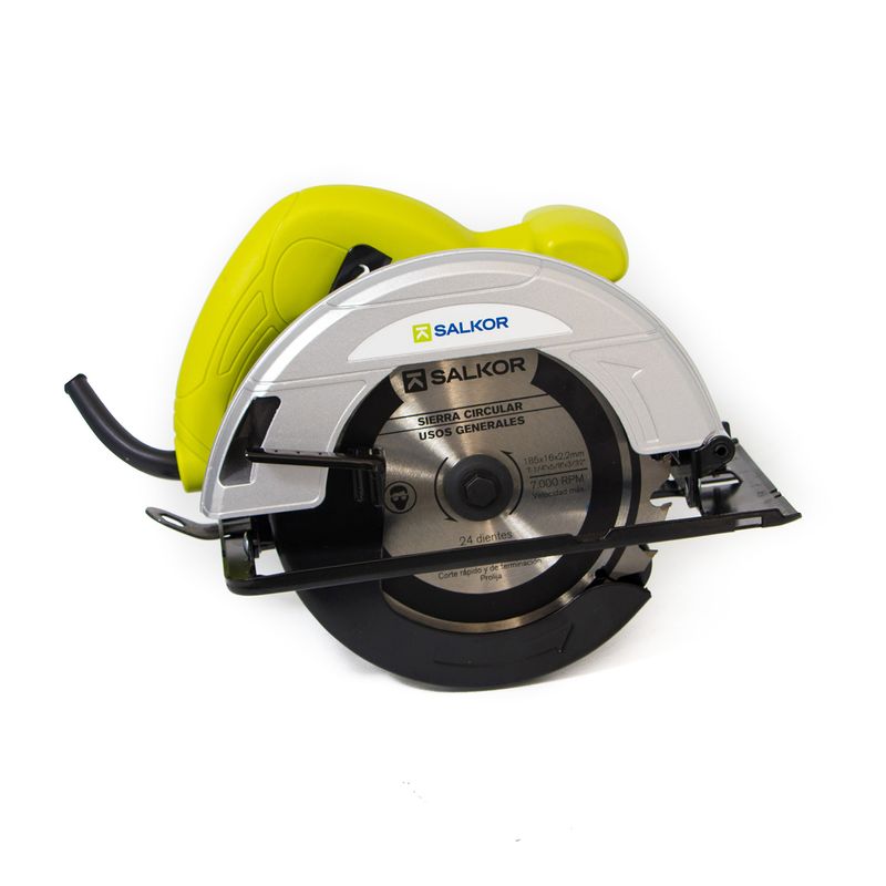 Sierra circular compacta, sierra circular eléctrica de mano con cable de  900 W, hoja de sierra circular de 3.150 in, profundidad máxima de corte de