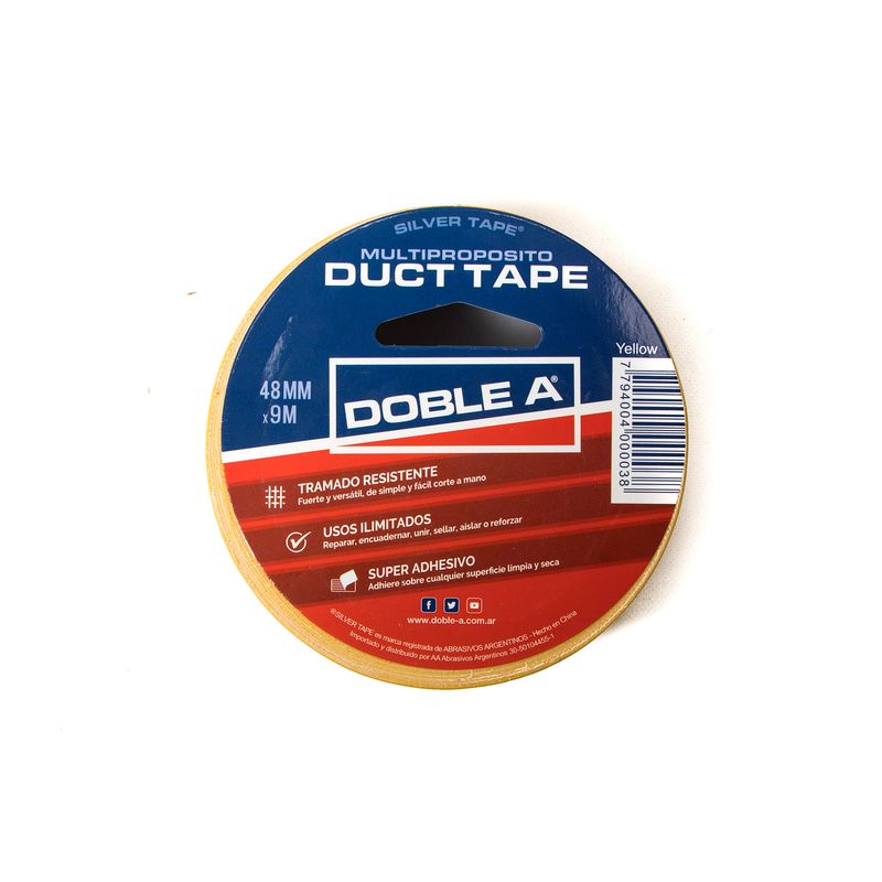 Cinta--Silver-Tape--Amarillo