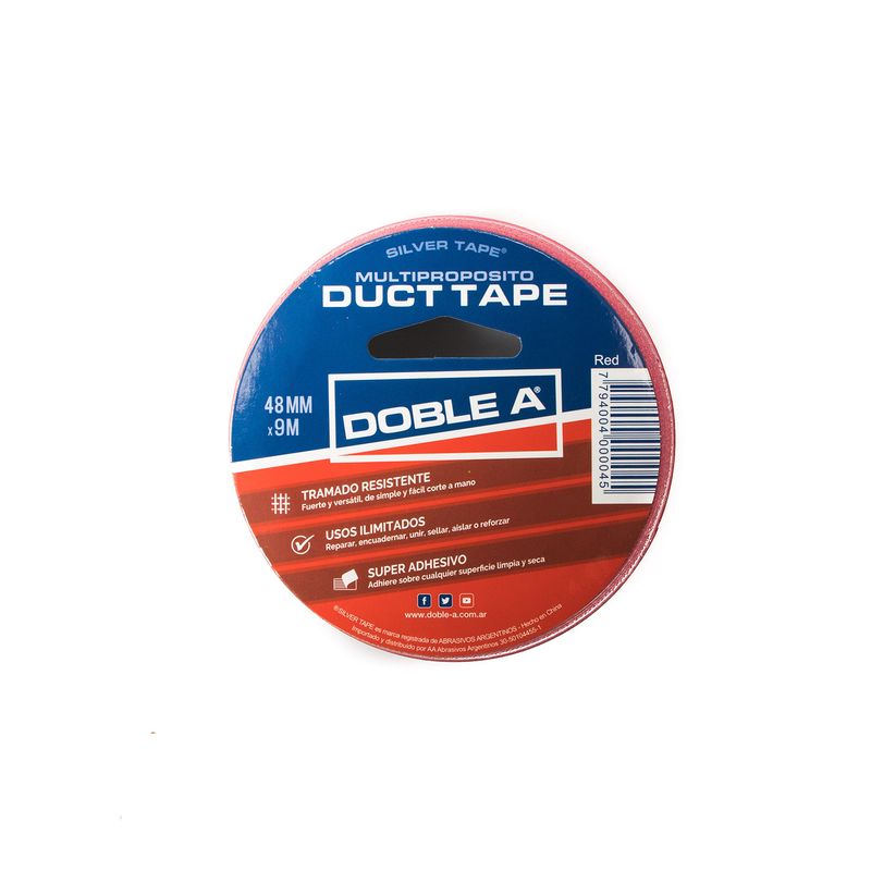 Cinta--Silver-Tape--Rojo
