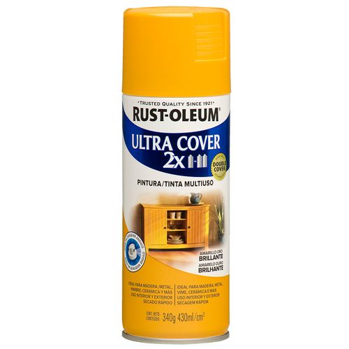 Pintura Multiuso En Aerosol Acabado Brillante  Amarillo Oro