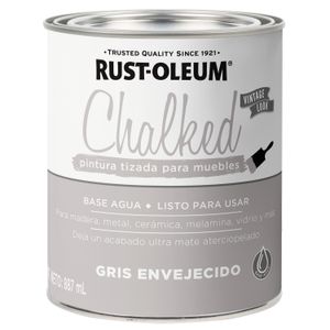 Chalked Pintura Tizada Base Agua Gris Envegecido Ultra Mate