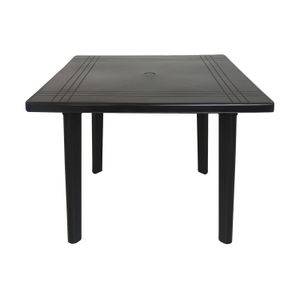 Mesa Negra cuadrada Jardin Desmontable