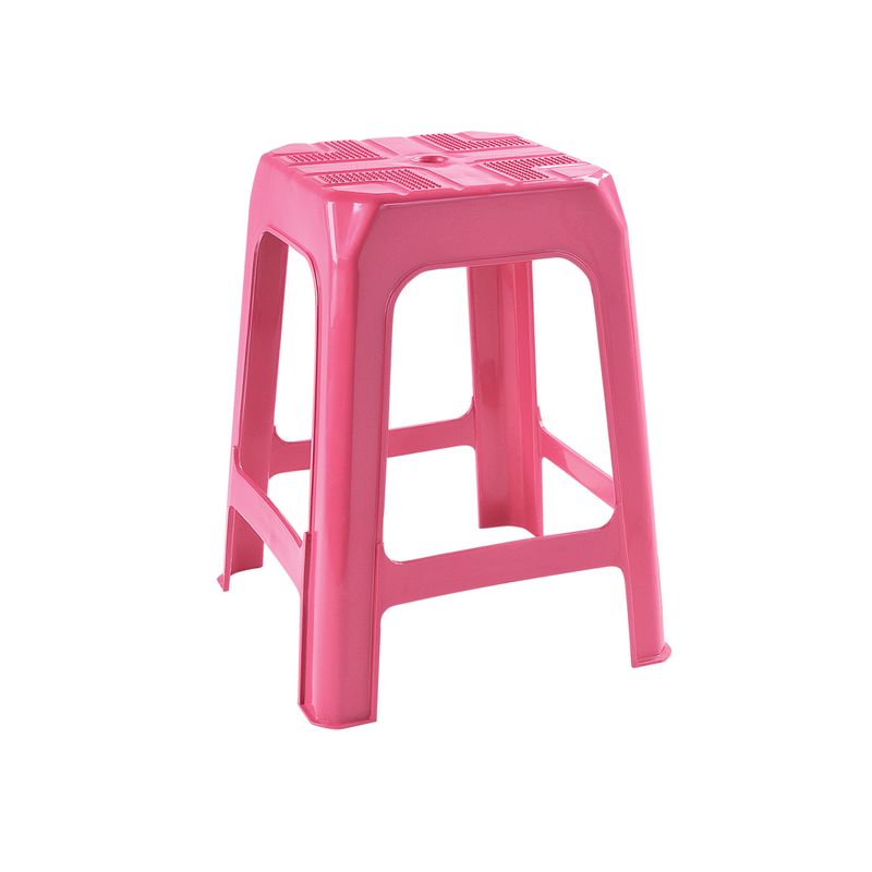 Taburete de plastico Rosa