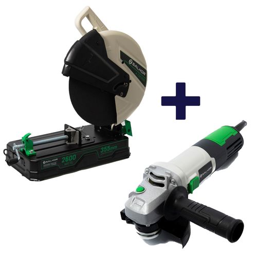 Combo Profesional Sierra Sensitiva 355Mm + Amoladora 115Mm