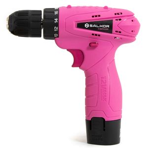 Taladro Atornillador Inalambrico Rosa 12v 10mm