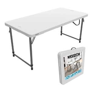 Mesa De Camping 1,20 M Plegable Valija Plástico