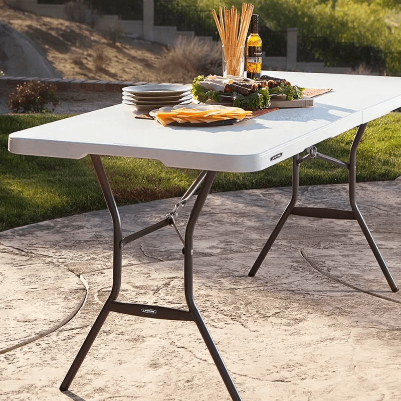 Mesa Plegable De Plástico Loomber Z180 Blanca 180 Cm