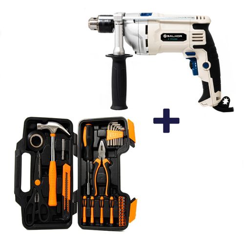 Taladro Percutor 900 W + Set Herramientas 40 Piezas