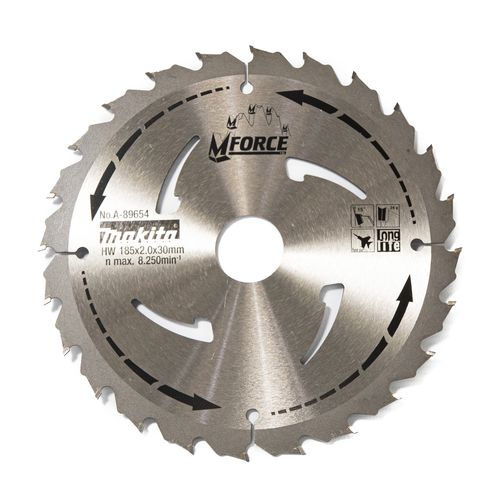 Hoja De Sierra Force 185 Mm 24 Dientes