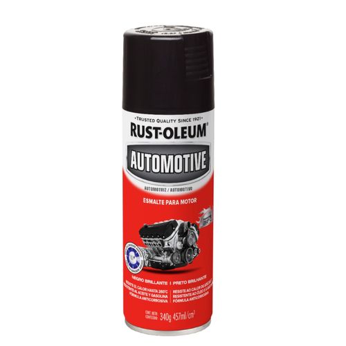 Aerosol Esmalte Para Motor Negro Brillante
