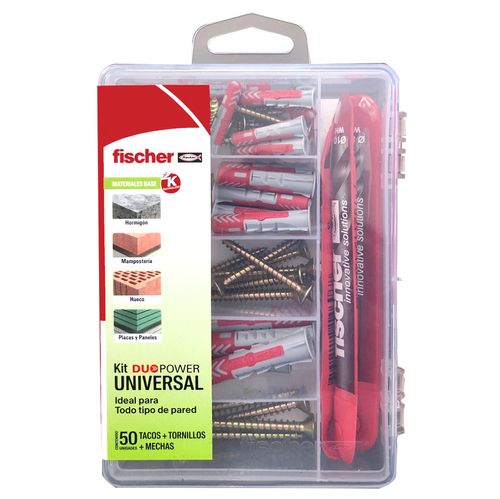 kit Duo Power Universal Tacos + tornillos y Mechas