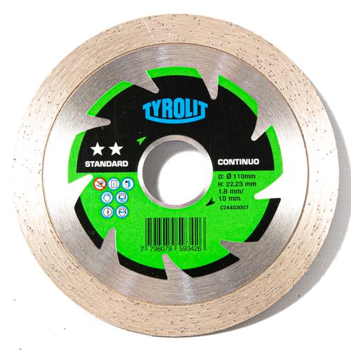 Disco Diamantado Continuo Standard Para Cerámica 254 Mm x 1uds