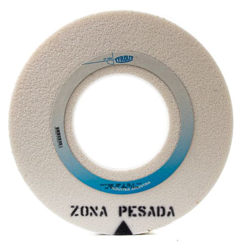 Piedra Rueda Recta Oxido de Aluminio Blanco