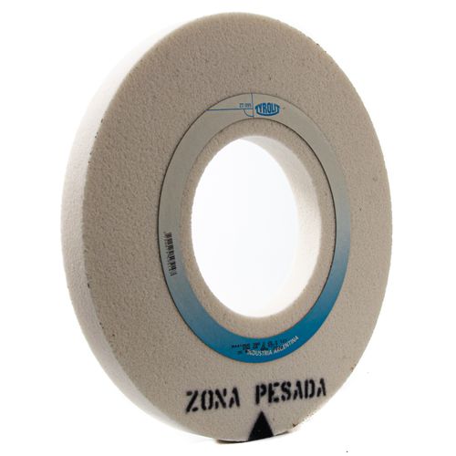 Piedra Rueda Recta Oxido de Aluminio Blanco