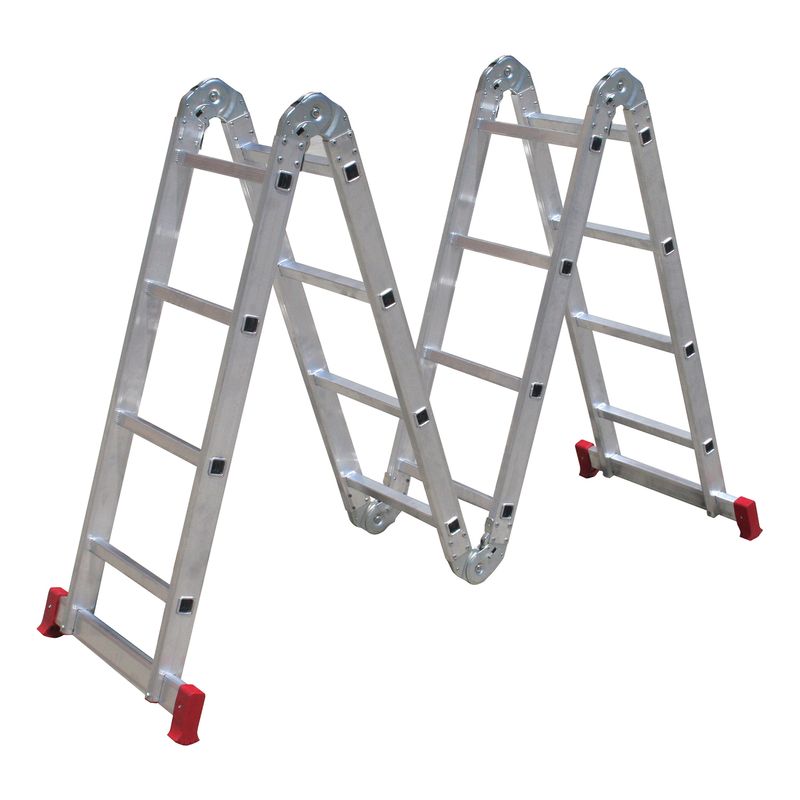 Escalera Plegable Articulada Aluminio 4x4 4.7 Mt Lusqtoff - Pinturerias  Sagitario