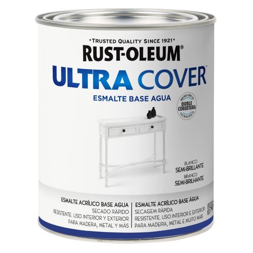 Ultra Cover Esmalte Al Agua Semi Brillante Color Blanco