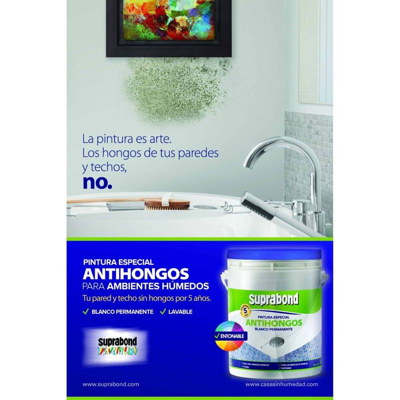 Pintura Antihongos Impermeabilizante - Suprabond