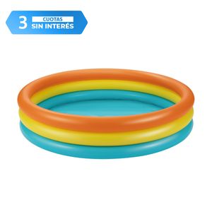 Pileta Inflable Kids 3 Anillos 147 x 33 Cm 337 Litros