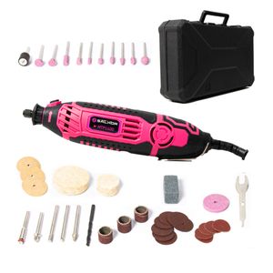 Minitorno Rosa 170W Con 40 Accesorios