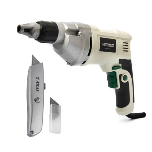 Combo Atornillador Drywall Con Cutter Para Durlock Y Repuesto de Cutter
