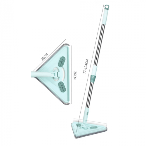Trapeador 2 en 1 Triangular con Cabezal 360°