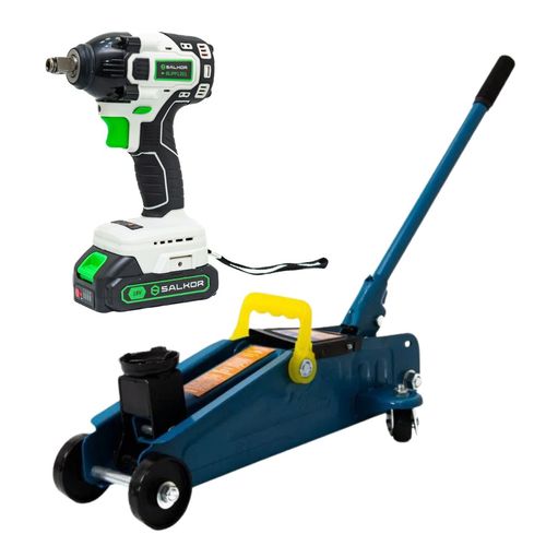 Combo Crique Carro 2T + Llave De Impacto 1/2