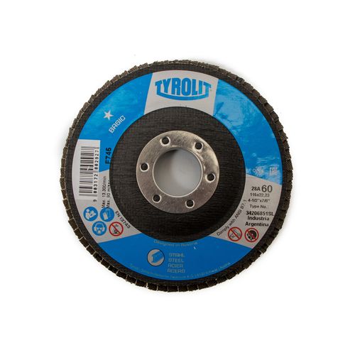 Disco Flap Oxido Aluminio Basic Plano 180 Grano 120 x 10Uds