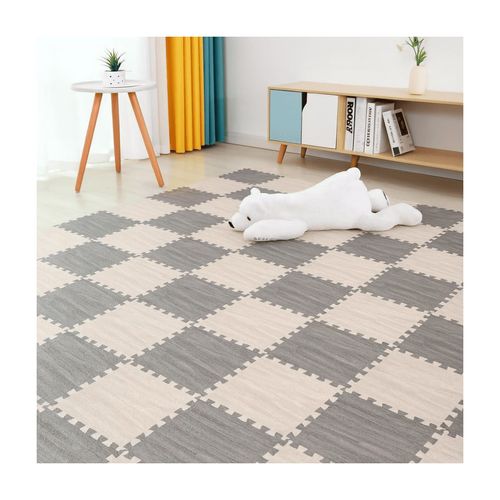 Piso Símil Madera Encastrable Eva 60 x 60 Gris