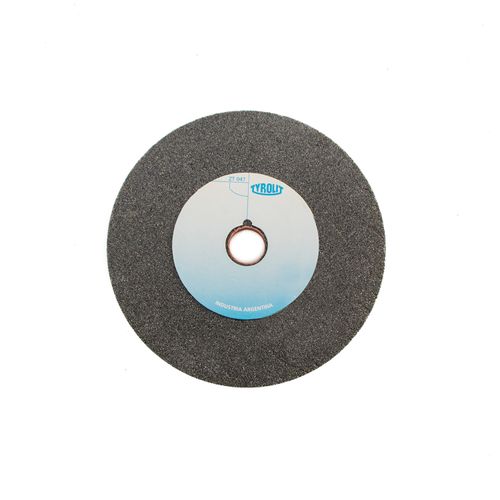 Piedra Rueda Chanfle Oxido De Aluminio Gris G70 125x3