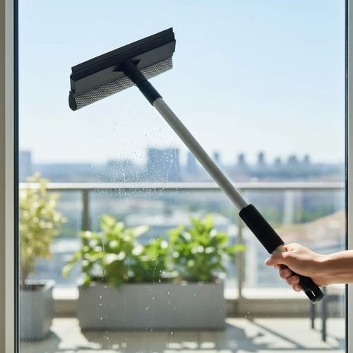 Limpia Vidrios Escurridor Extensible Aluminio 95 Cm