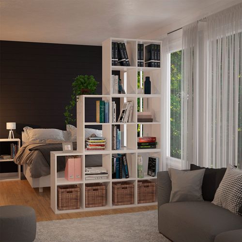 Estantería Organizador Cubo 4 Espacios Blanco