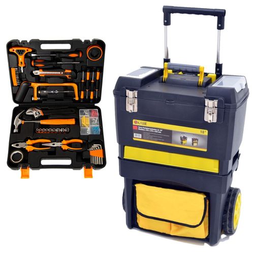Combo Caja Valija Porta Herramientas  Set Herramientas 45 Pz