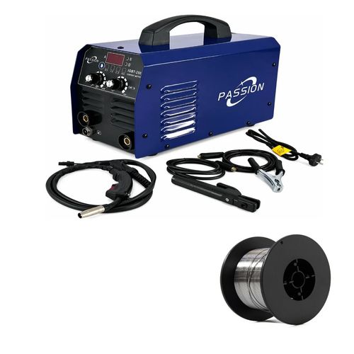 Combo Soldadora Flux 120Amp + Rollo De Alambre Flux 450Gr
