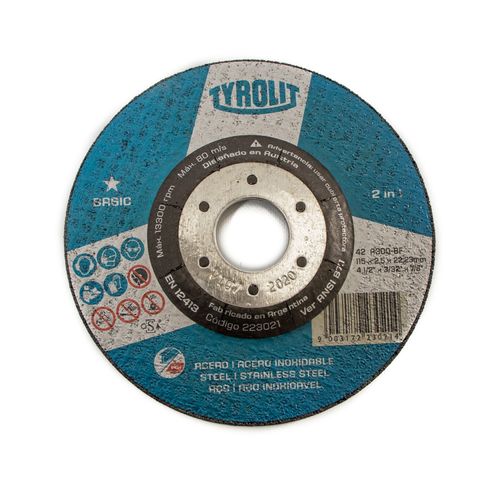 Disco De Desbaste Centro Deprimido Basic 230 Mm
